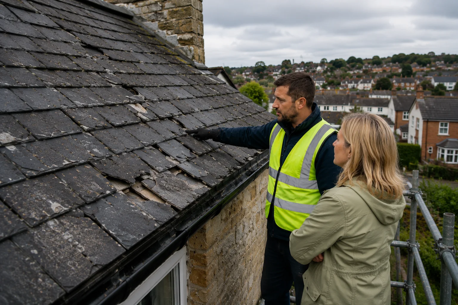 Roof before repair
